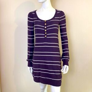 Juicy Couture Dress purple and white stripe Size Small